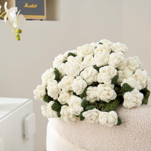 Longhui bedding Hand Crochet Lily Bouquet Throw Blanket - 60 Inch Lightweight Floral Afghan, Elegant & Meaningful Gift for Her, Wife, or Mom, Perfect for Mother‘s Day, Wedding & Valentine’s Day by Longhui bedding - Used condition - Image 6