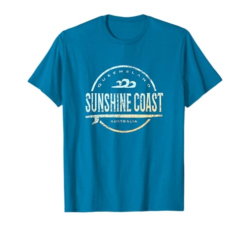 Sunshine Coast - Retrò Sunshine Coast Australia Vintage Surf Maglietta