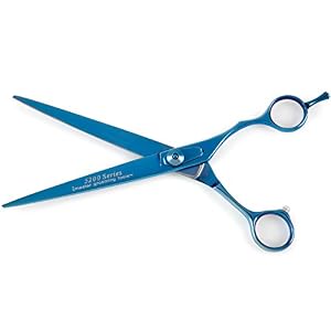 Master Grooming Tools 5200 Blue Titanium Shears — High-Performance Shears for Grooming Dogs - Straight, 7½" Master Grooming Tools 5200 Blue Titanium Shears — High-Performance Shears for Grooming Dogs – Straight, 7½”