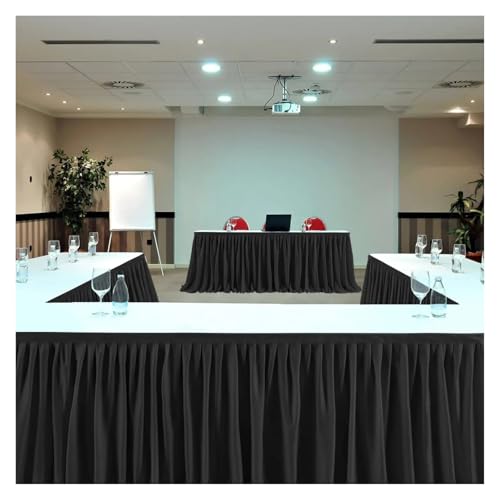 Jupes de table plissées pour cacher les défauts nappe beige de buffet 4FT - 3