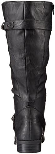 Brinley Co Women's Olive-xwc Riding Boot, Black Extra Wide Calf, 8 M US | Image 2