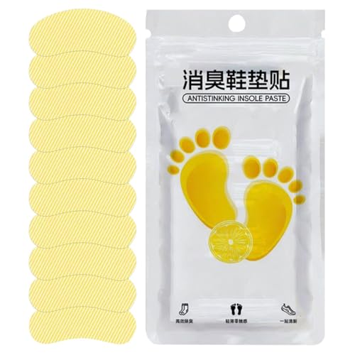 Kustimantu Pegatinas de eliminación de olores de zapatos naturales, desodorizantes calcomanías de zapatos - Zapatillas y zapatos Desodorante de parches, Desbrantador para hombres, solución