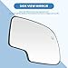 ECCPP Mirror Glass Power Heated Passenger Side(RH) Replacement fit For Chevy Avalanche Suburban Silverado Tahoe For GMC Sierra Hybrid Classic Yukon