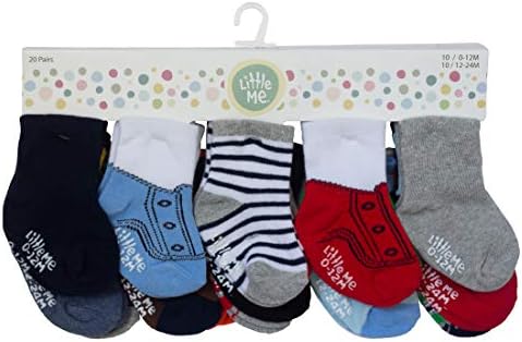 Little Me Baby 20 Piece Assorted Socks