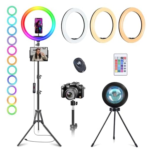 13" Adjustable Selfie Ring Light with Stand