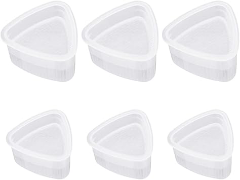 Triangle Sushi Molds Non Stick Rice Ball Bento Press Mould Japanese Cuisine Maker 6PCS, Sushi Plates