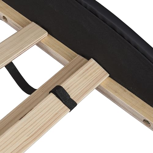 Moimhear Polsterbett 140 * 200cm Kunstlederbett mit Ambient Light Bettgestell mit Lattenrost