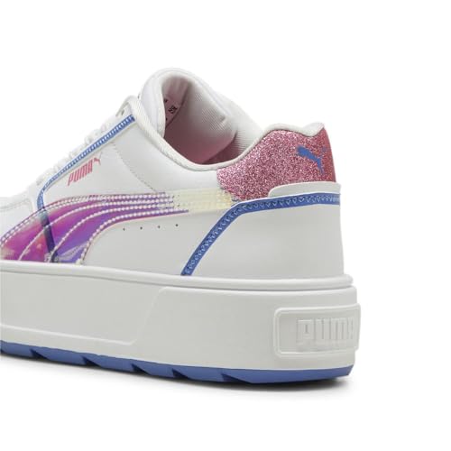 Image of PUMA Kids Girls Karmen Rebelle Platform Lace Up Sneakers Shoes Casual - White