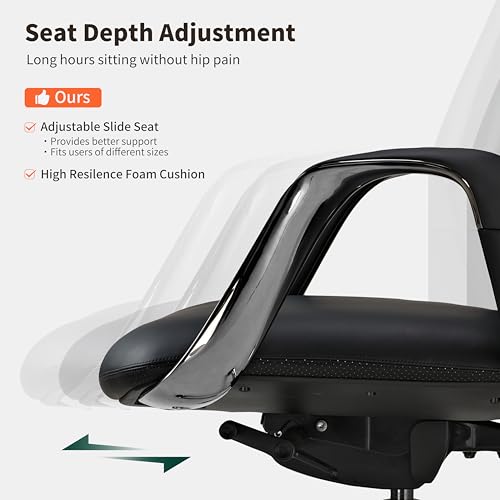 Luxury Leather Office Chair Ergonomic
