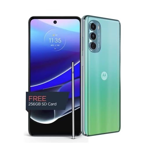 Moto G Stylus 5G | 2022 | Made for US by Motorola | 8/256GB | 50MP Camera | Seafoam Green