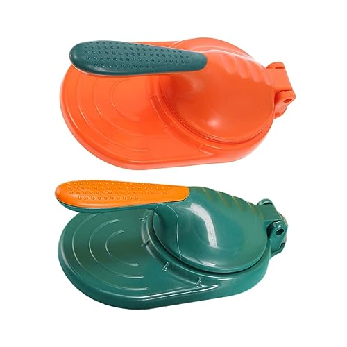 OKUMEYR Dumpling Skin Pressing Tool Plastic Dumpling Molds Maker for Home Kitchen