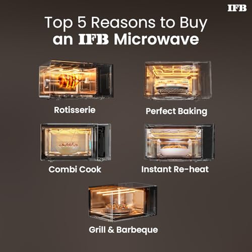 IFB 30 L Convection Microwave Oven (30FRC2, Floral Pattern) (Black), STANDARD view 2