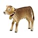 Produktbild Bullyland 62754 - Spielfigur Alpenkalb mit Kuhglocke, ca. 6,2 cm große Tierfigur, detailgetreu, PVC-frei, ideal als kleines Geschenk für Kinder ab 3 Jahren