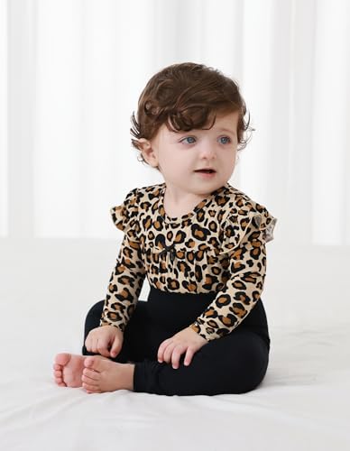 Baby Girls Clothes Set Long Sleeve Bodysuit with Pants Newborn Outfits Viscose from Bamboo Clothing Outfit4