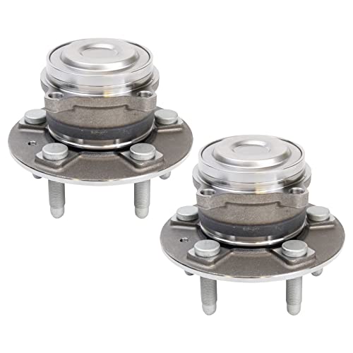 Image of TRQ Front Left and Right Wheel Bearing and Hub Assembly Set 2 Piece Compatible with 2012-2016 Tesla S