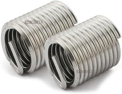 50pcs 304 Stainless Steel Coiled Wire Screw Thread Inserts M16*1.5/2 * 1/1.5/2/2.5/3D Self Tapping Screw Bushing - (Size: M16x2x1D)