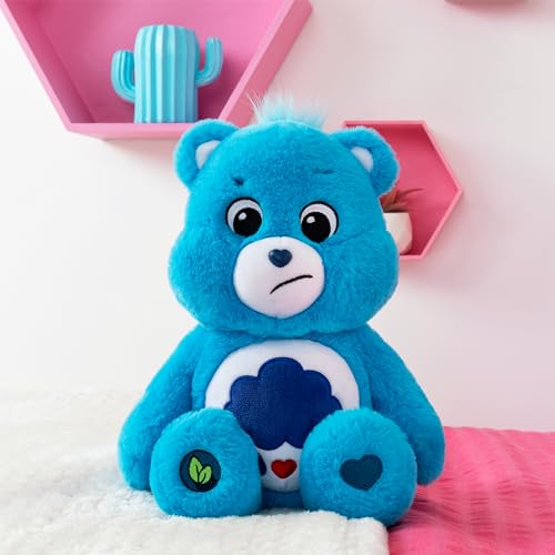 care bears 14 grumpy bear - blue plushie for ages 4  perfect stuffed animal holiday birthday gift super soft and cuddly  good for girls and boys employees collectors