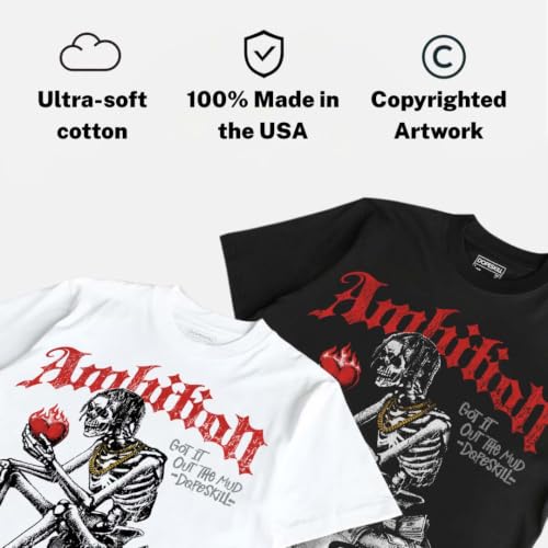 Image of DopeSkill Graphic Tee Streetwear Hip Hop Hypebeast Street Style Unisex T-Shirt Sneaker Colour Matching Shirts Horror Skeleton