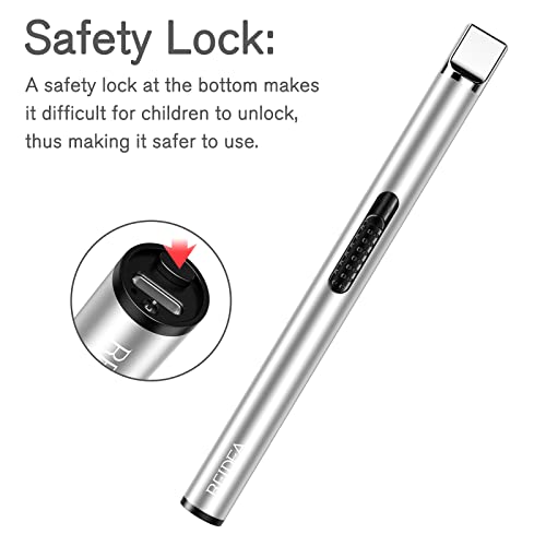 image for REIDEA Candle Lighter, Electric Arc Lighter with Safe Protector Button