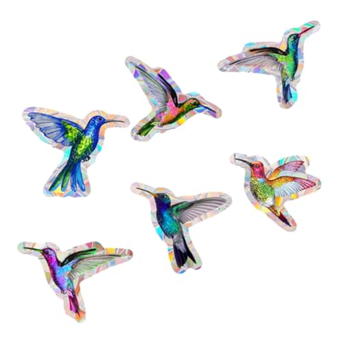 Gatuida Pegatinas Anticolisión para Ventanas Adhesivas Lámina Electroestática Decorativa Arcoíris Prisma para Puertas y Ventanas Protección Efectiva contra Choques de Aves