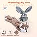 HGB No Stuffing Dog Toys for Aggressive Chewers, Squeaky Crinkle Plush Dog Toys to Keep Them Busy & Puppy Teething for Small, Medium, Large Breed, Cute Bunny & Redfox