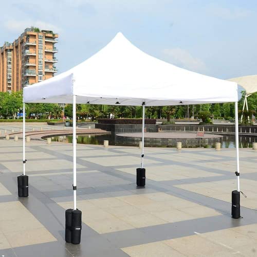 4-Pack Canopy Weights Sand Bags For Canopy Tent, Ohuhu Heavy Duty Weight Bags Sandbag For Pop Up Canopy Tents, Gazebo Weights For Instant Outdoor Sun Shelter Canopy Legs (Bag Only, Sand Not Included) #TOP7