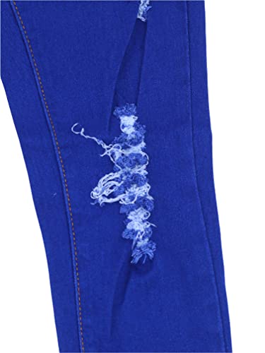 Image of ToBeInStyle Girl's Denim Easy Styling Classic Timeless Everyday Jeans Zip-Up Closure