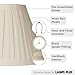 Creme Linen Large Box Pleat Lamp Shade 7