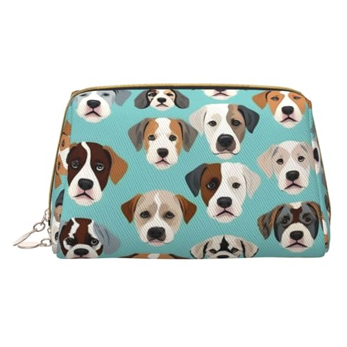 HGFVY Divertida bolsa de aseo con diseño de bulldog inglés, organizador de maquillaje fácil de transportar para brochas de maquillaje, pintalabios, Blanco, Talla única