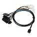 CableDeconn SFF-8643 Internal Mini SAS HD to (4) 29pin SFF-8482 connectors Power Port 12GB/S Cable (1M)