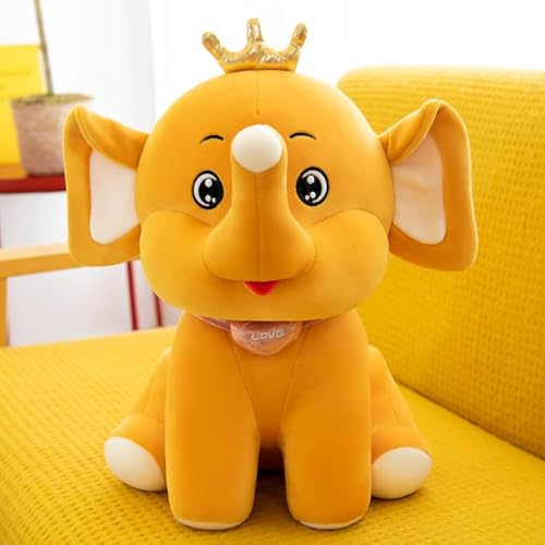 Image of Storescent Soft Toys for Kids - Stuffed Animal Plush Soft Toy for Boys & Girls | Plushie Toy Orange Elephant