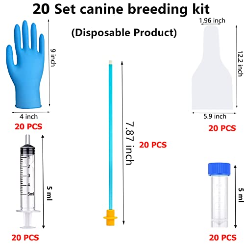 20 Set Ai Artificial Insemination Dog Breeding Kit Canine Breeding Kit Dog Insemination Breeder Kit Disposable Canine Artificial Insemination Canine Breeding Supplies 787 Inch S  Cucciolini Doodles 20 set ai artificial insemination dog breeding kit canine breeding kit dog insemination breeder kit disposable canine artificial insemination canine breeding supplies 7 87 inch s   cucciolini doodles