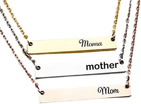 Grandma, Nana, Grammy, Etc... Necklace, Bar Necklace in Silver, Gold or Rose Gold, Name Bar Customized