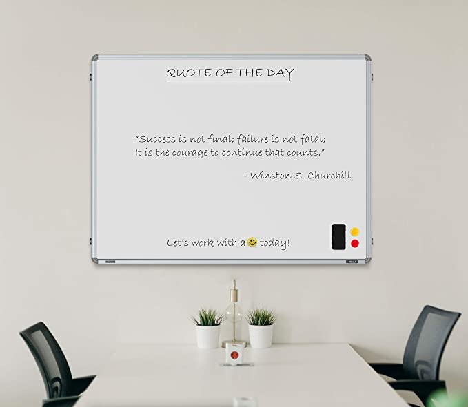 Image of Regular Engineered Wood Whiteboard for Office, Home & School, Factory, 3x4 Feet (Pack of 2)