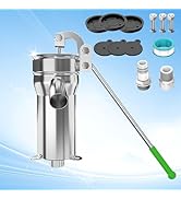 kilogorge 井戸ポンプ 手動 【アップグレードの強化】手押しポンプ井戸 手動ポンプ、 より高く、より厚いポンプボディ 一体ベース、井戸ポンプ 手押し ステンレス製 手動ポンプ 排水 吸引...