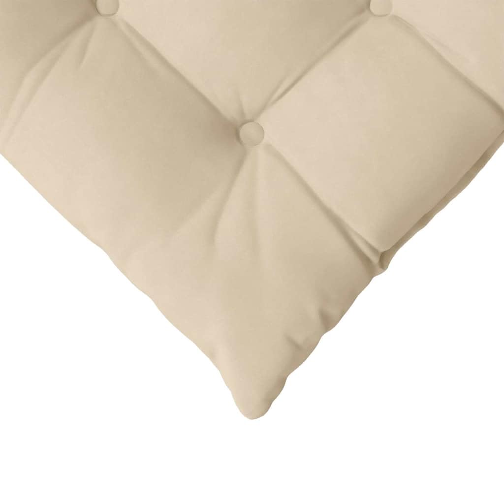 Poduszka do siedzenia, 4 sztuki, kremowa mikrofibra, 40 x 40 x 6 cm, wyściełana antypoślizgowymi taśmami, do jadalni, biura, na taras, ergonomiczna i nadająca się do prania