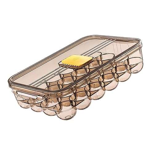 OKUMEYR 卵収納ボックス 透明蓋付き 大容量 冷蔵庫用卵トレイ 家用や にな