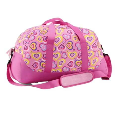 Image of Emily Rose Kids Pink Duffle Bag, Girls Duffel Bag for Kids, Travel Luggage, Toddler Dance Gymnastics Ballet Tote, Kid Weekender Sleepover Overnight Gym Bag | USA Business
