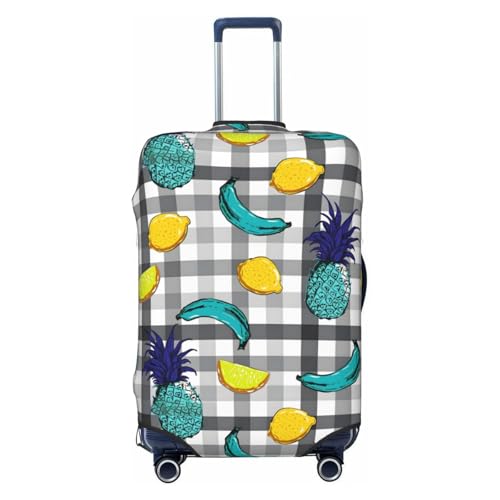 Hawaiian Pineapple Pattern Luggage Protector,Scratch Travel Suitcase Cover Suitcase Fits 18-32 Inch Luggage