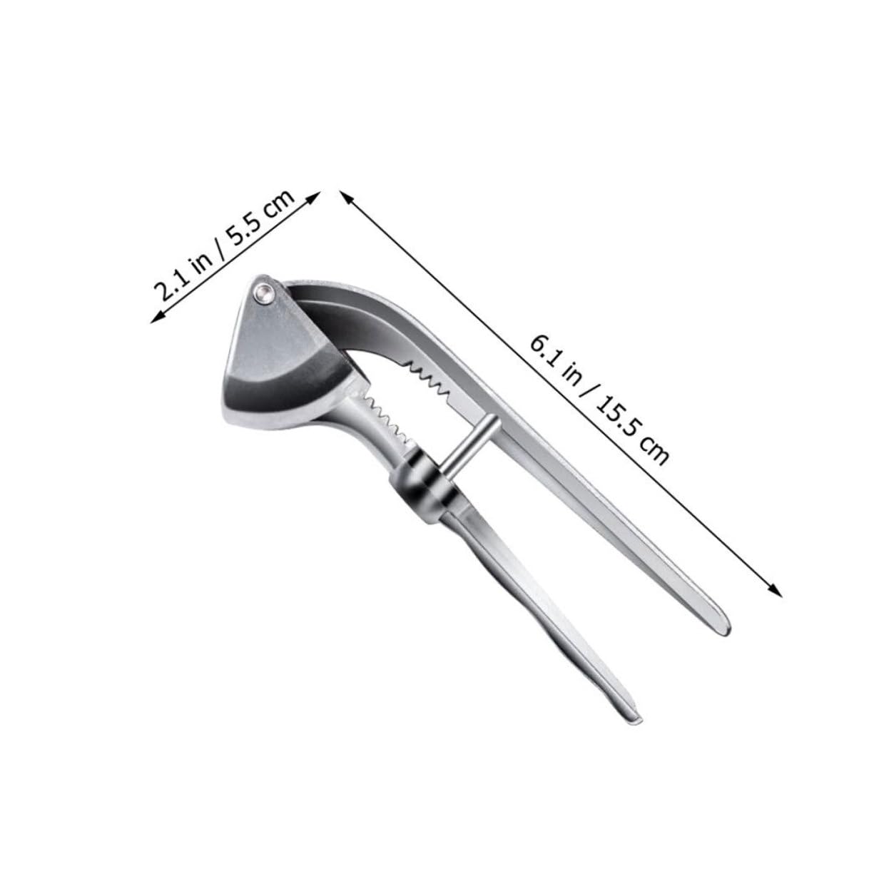 FUNOMOCYA 2pcs Aluminum Alloy Garlic Press Tool Ergonomic Garlic Crusher for Easy Mincing Comfortable Handheld Squeezer for Kitchens Restaurants and More