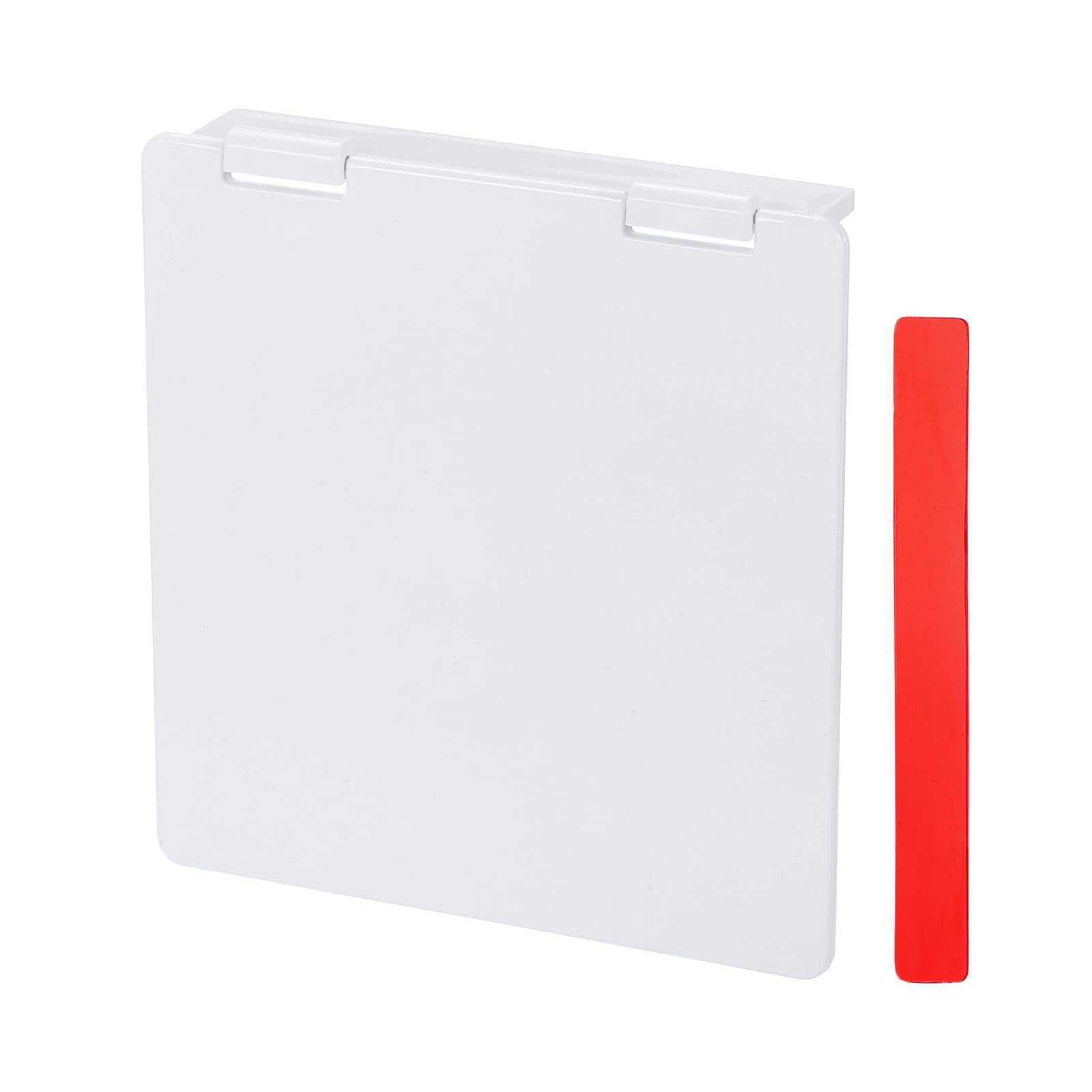 sourcing map Central AC Thermostat Cover Panel (87mm x 91mm) Wired Controller Panel Protection Cover Air Conditioner Thermostat Switch Protector for Home Office, White
