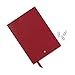 Montblanc Notebook 116521 Fine Stationery #146 Red – Elegant Soft Cover Journal – Lined Notebook with Leather Binding – A5
