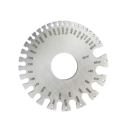 1 pieza Calibrador de lámina de acero inoxidable para inspección de soldaduras, herramienta de medición de grosor de alta precisión para soldadura y trabajo en metal miniatura 1
