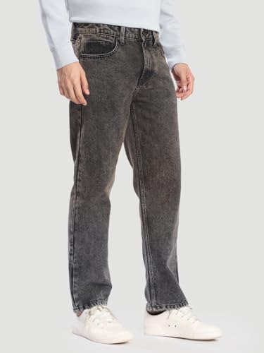 Image of BENE KLEED Men Heavy Fade Tinted Washed Effect Pure Cotton Jeans