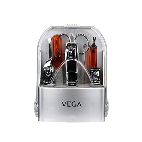 VEGA Manicure Set (Pack Of 8) – Silver