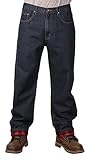 Outback Rider Men's Dark Indigo Flannel Lined Relaxed Fit Jeans