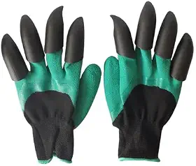 Luva de Jardinagem com Garras para Cavar Plantar Terra