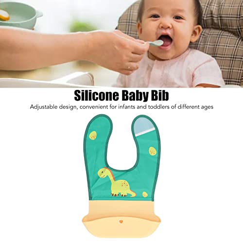 Babadores de Silicone à Prova de Manchas Tecido de Silicone Macio Confortável Leve à Prova d'água C