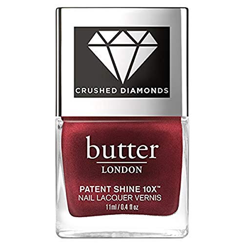 butter LONDON Patent Shine 10X Nail Lacquer Crushed Diamonds, Red Diamond