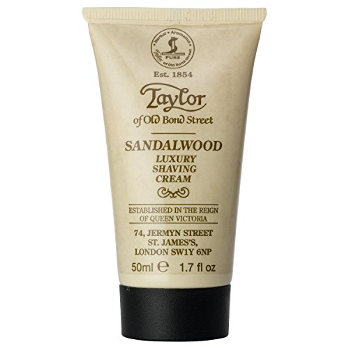 Taylor of Old Bond Street Shaving Cream Tube, Sandalwood, 50ml